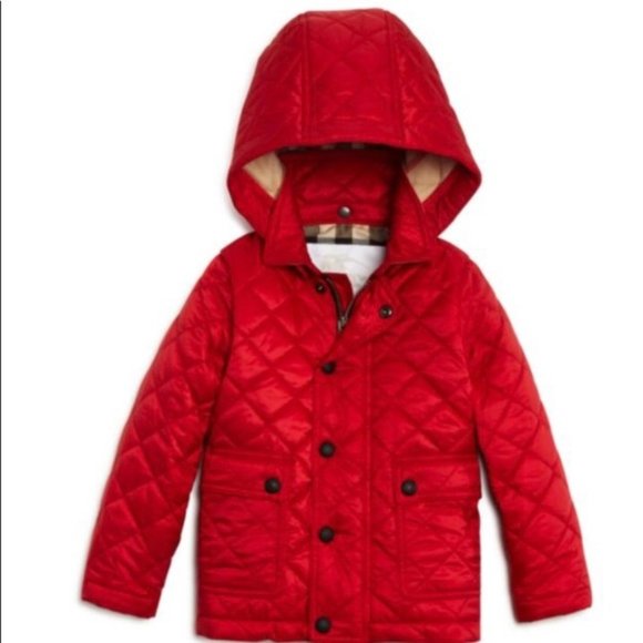 Burberry Other - Burberry Red Girls Puffer Quilted Coat Jacket